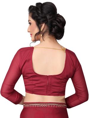 floral half & half saree with blouse - 15734766 - Standard Image - 3