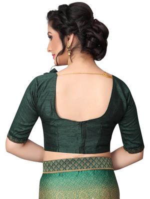 floral printed saree with blouse - 15734769 - Standard Image - 3