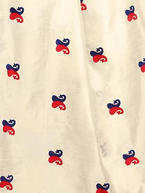 paisley embroidered saree with blouse - 15734921 - Standard Image - 3