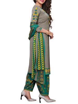 Printed unstitched salwar suit - 15734934 - Standard Image - 3