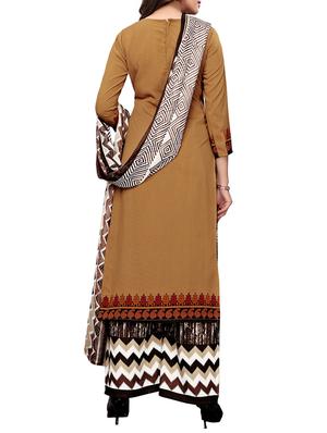 Printed unstitched palazzo suit - 15734938 - Standard Image - 3