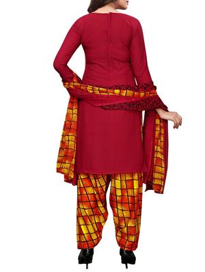 Printed unstitched salwar suit - 15734947 - Standard Image - 3