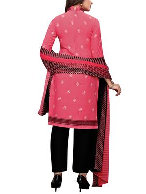 Printed unstitched palazzo suit - 15734948 - Standard Image - 3