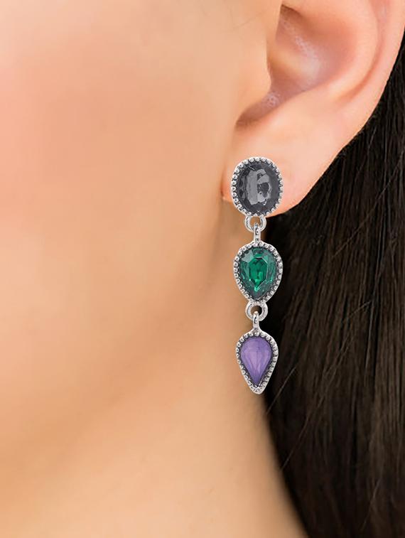 silver metal jhumka earring - 15735190 - Zoom Image - 3