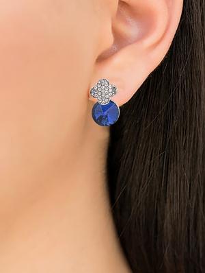 silver metal studs earring - 15735193 - Standard Image - 3