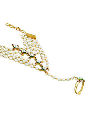 gold tone link bracelet - 15735200 - Standard Image - 3