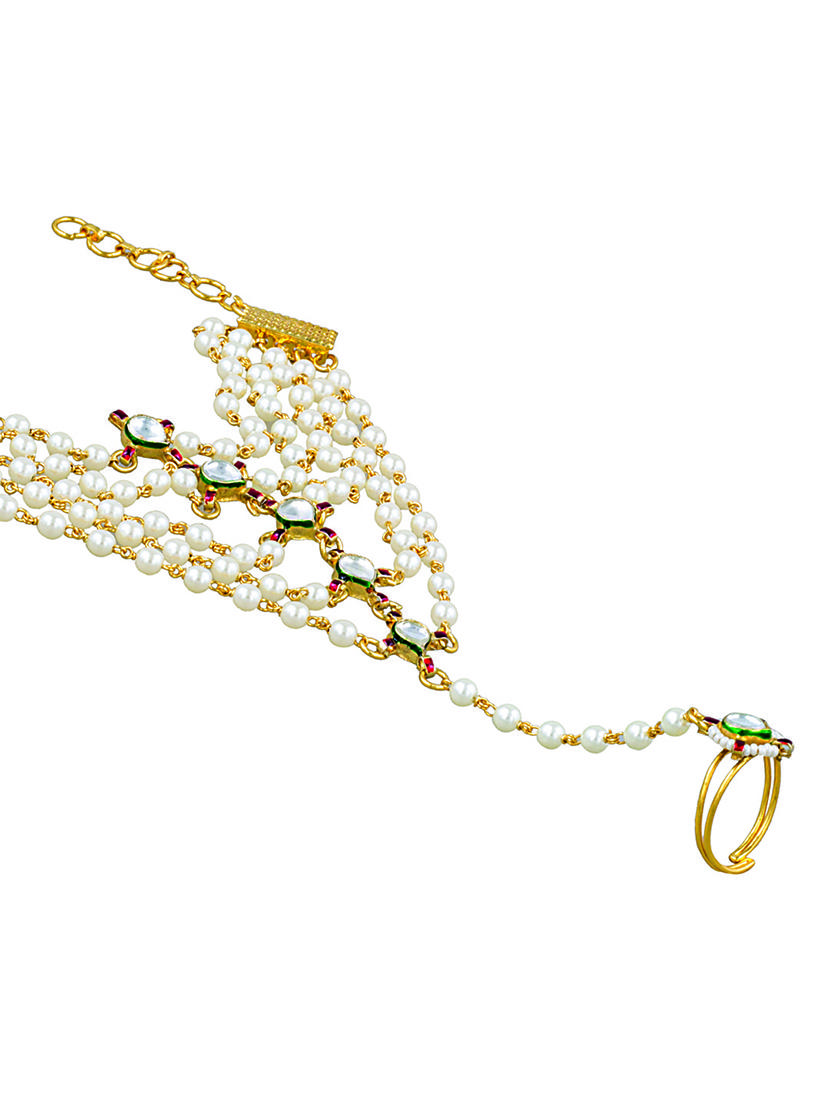 gold tone link bracelet - 15735200 - Zoom Image - 3