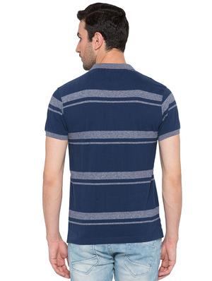 navy blue cotton polo t-shirt - 15735243 - Standard Image - 3