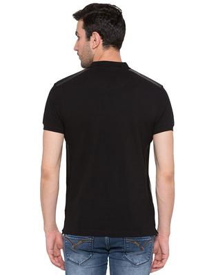 black cotton polo t-shirt - 15735245 - Standard Image - 3