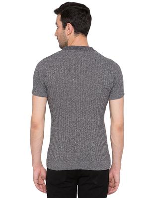 grey cotton polo t-shirt - 15735249 - Standard Image - 3
