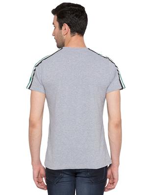 grey cotton chest print tshirt - 15735253 - Standard Image - 3