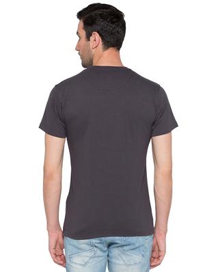 grey cotton chest print t-shirt - 15735255 - Standard Image - 3