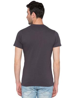 grey cotton chest print tshirt - 15735259 - Standard Image - 3
