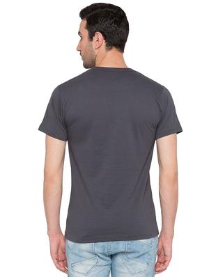 grey cotton chest print tshirt - 15735260 - Standard Image - 3