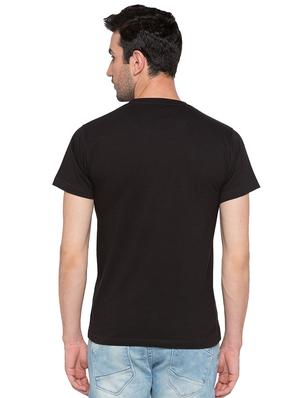 black cotton chest print tshirt - 15735263 - Standard Image - 3