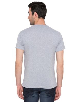 grey cotton chest print tshirt - 15735264 - Standard Image - 3