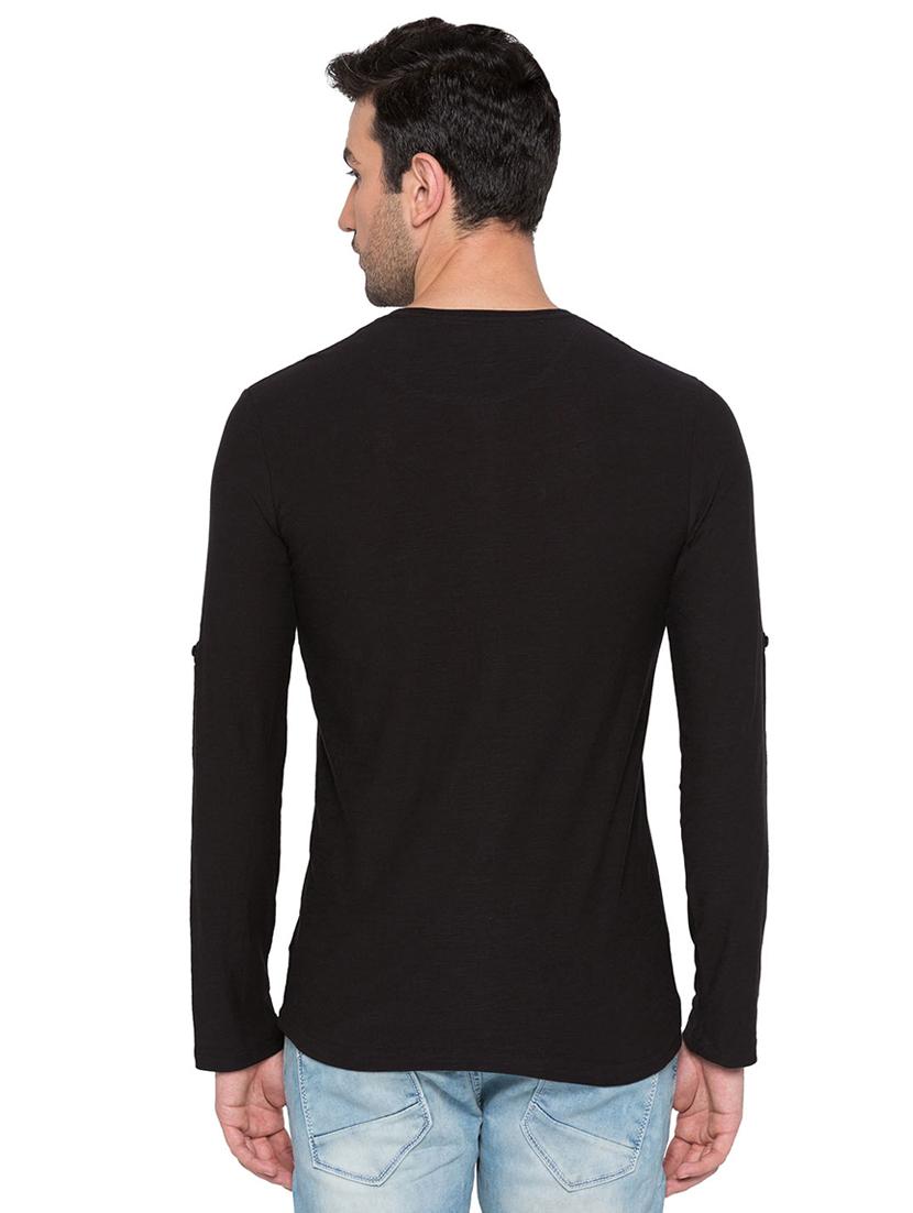 black cotton t-shirt - 15735277 - Zoom Image - 3