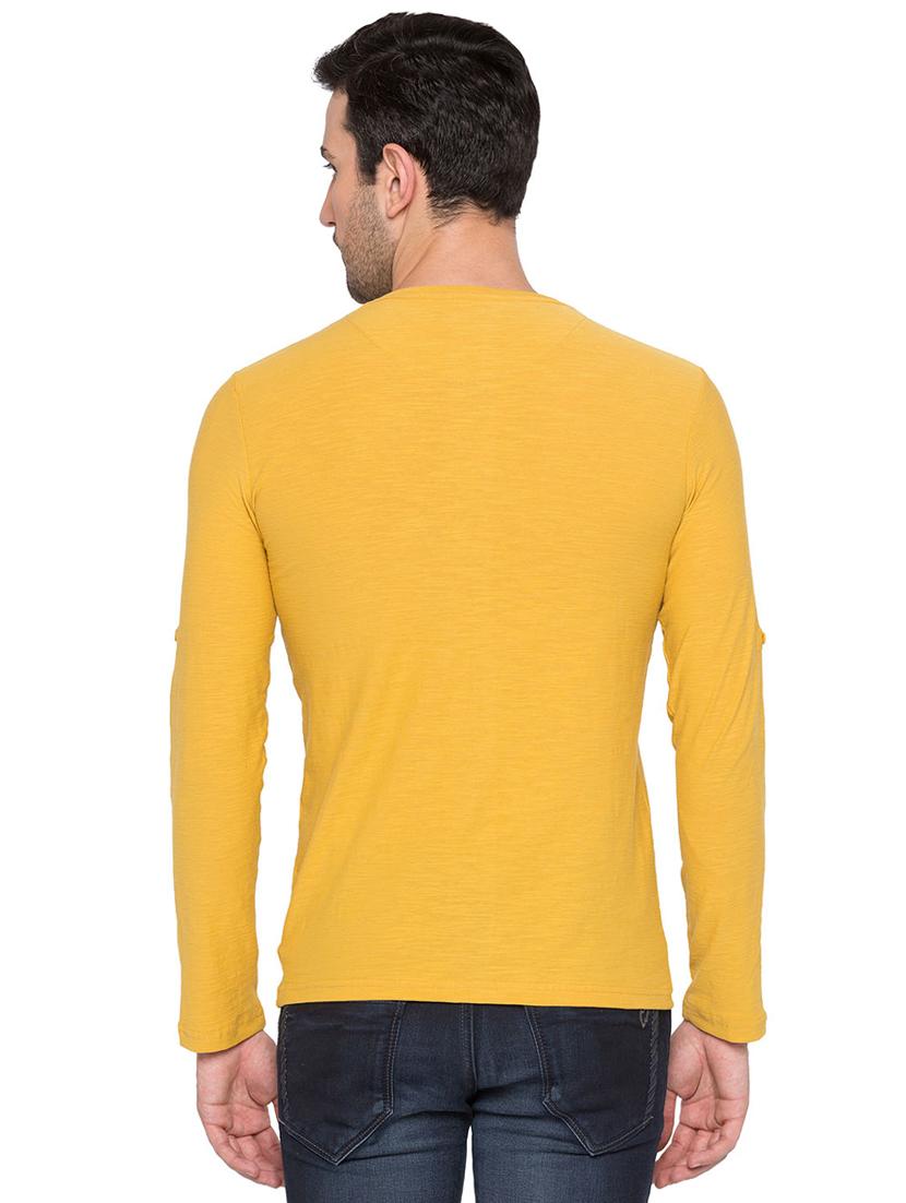 yellow cotton t-shirt - 15735278 - Zoom Image - 3