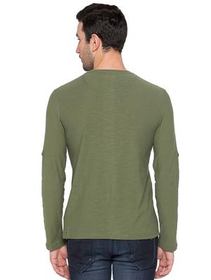 green cotton t-shirt - 15735279 - Standard Image - 3
