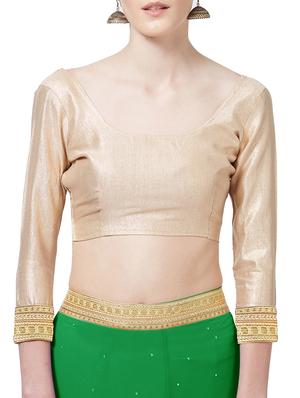 lace border embellished saree with blouse - 15735288 - Standard Image - 3