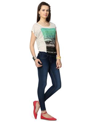 elasticated waist ankle length jeggings - 15735330 - Standard Image - 3