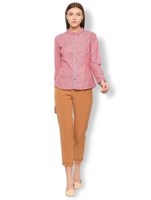 binding detail striped shirt - 15735398 - Standard Image - 3