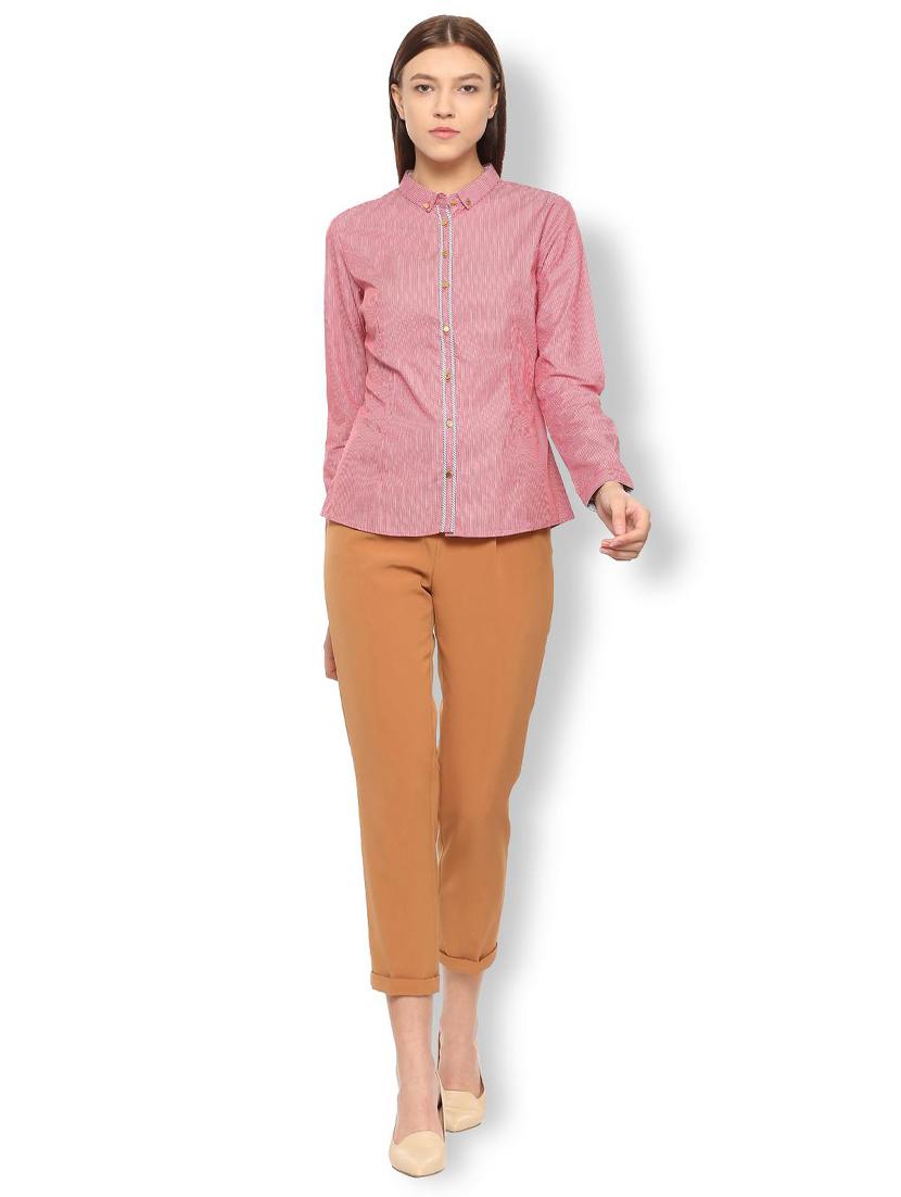 binding detail striped shirt - 15735398 - Zoom Image - 3