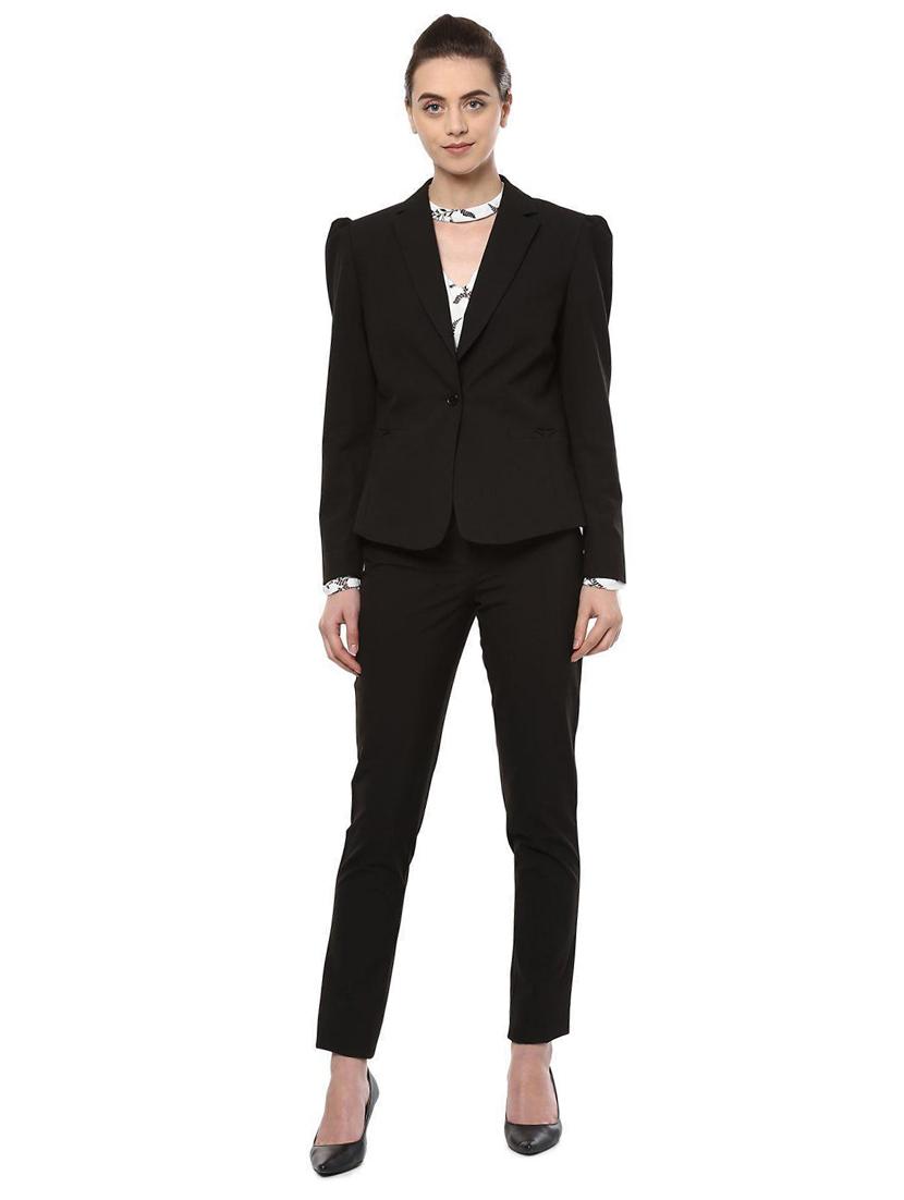 pin striped lapel collar blazer - 15735421 - Zoom Image - 3