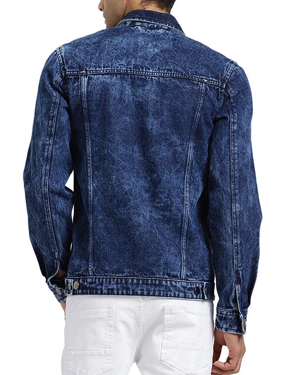blue cotton denim jacket - 15735684 - Zoom Image - 3