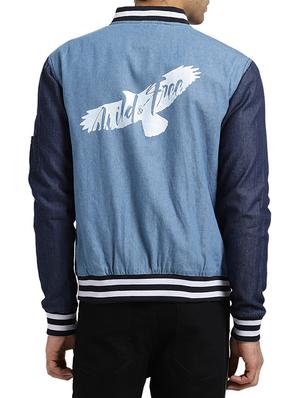 blue cotton denim jacket - 15735686 - Standard Image - 3