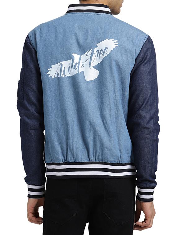 blue cotton denim jacket - 15735686 - Zoom Image - 3