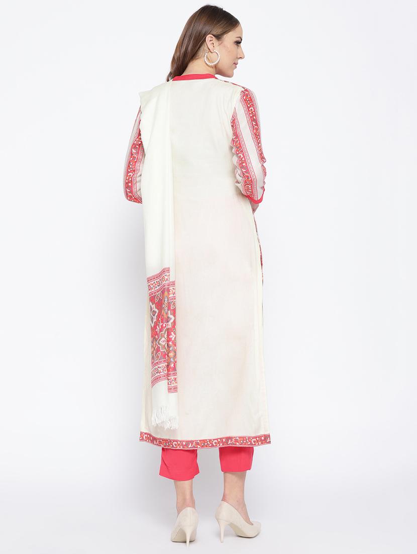 Self-design unstitched pant suit - 15735768 - Zoom Image - 3