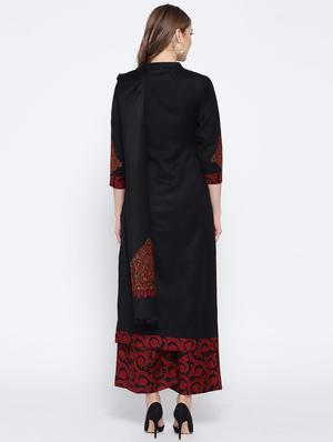 Self-design unstitched palazzo suit - 15735773 - Standard Image - 3