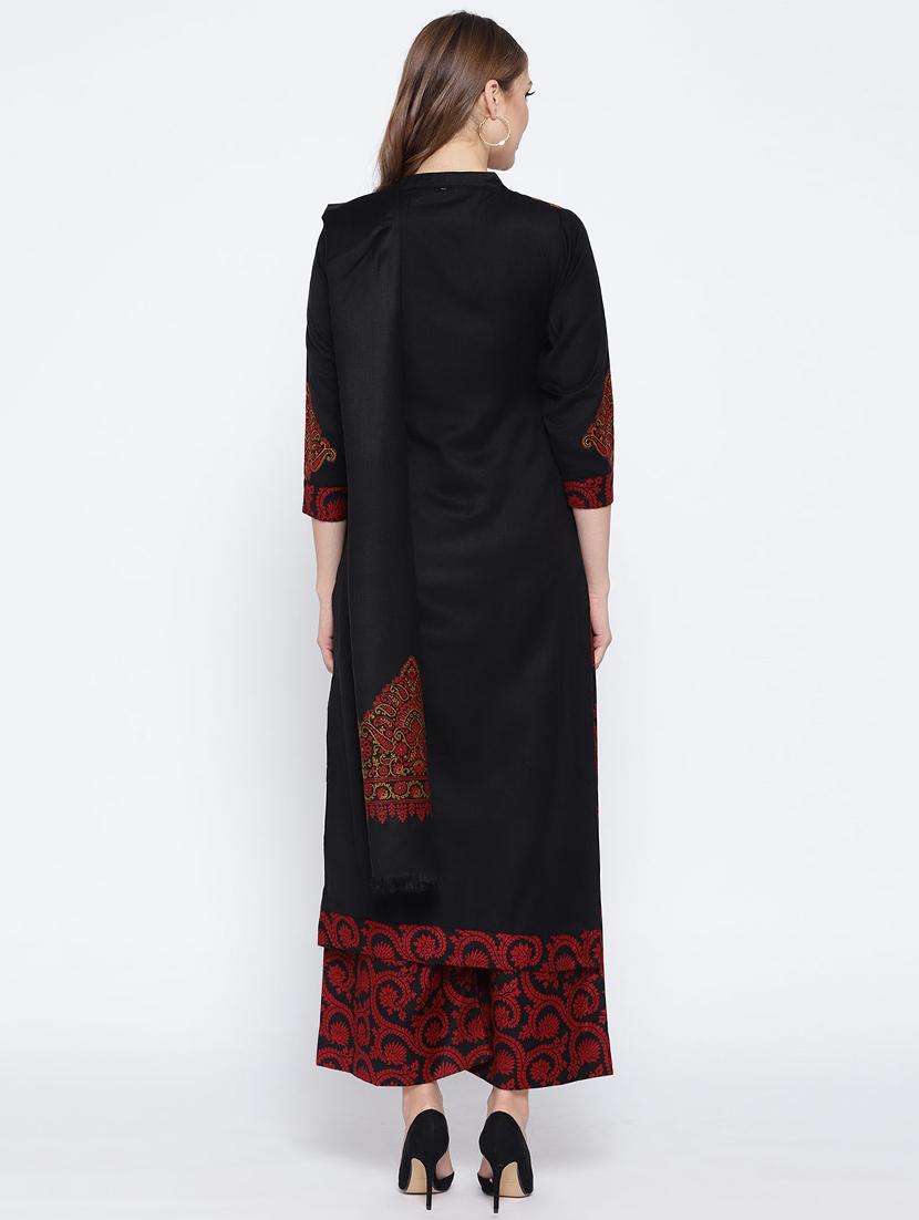 Self-design unstitched palazzo suit - 15735773 - Zoom Image - 3