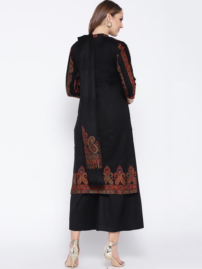 Self-design unstitched palazzo suit - 15735782 - Zoom Image - 3