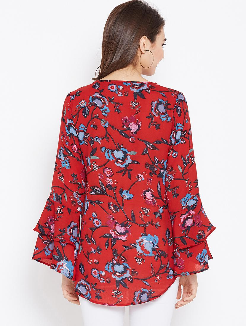 keyhole neck high low tunic - 15735865 - Zoom Image - 3