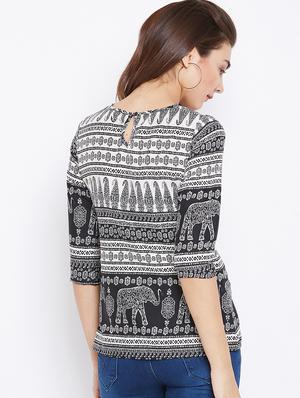 keyhole back printed top - 15735887 - Standard Image - 3