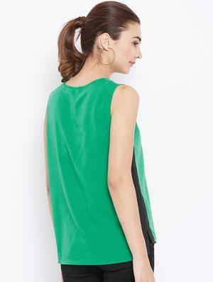 contrast paneled sleeveless top - 15735888 - Standard Image - 3