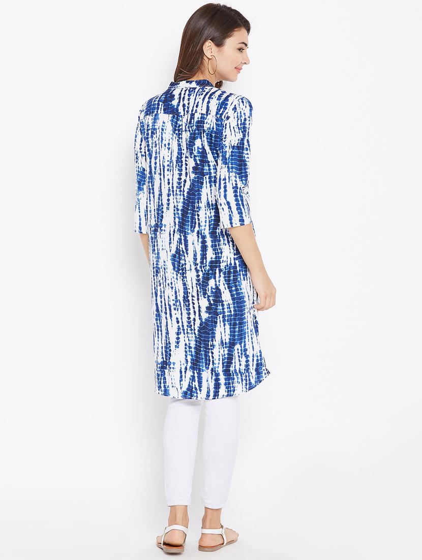 tied and dyed high low tunic - 15735912 - Zoom Image - 3