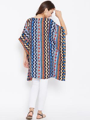 v-neck printed kaftan - 15735918 - Standard Image - 3