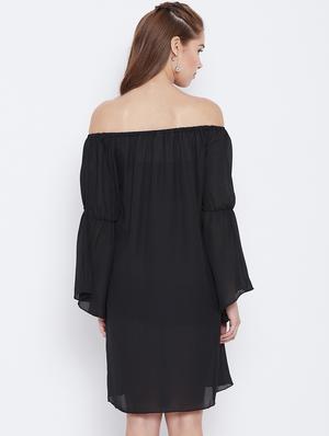 bell sleeved off shoulder dres - 15735931 - Standard Image - 3