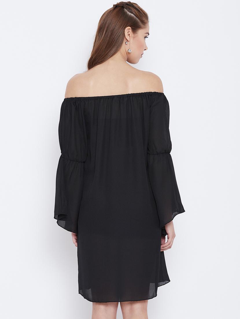 bell sleeved off shoulder dres - 15735931 - Zoom Image - 3