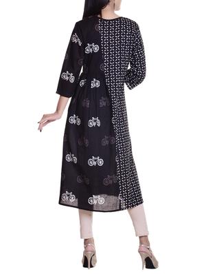 Printed a-line kurta - 15736473 - Standard Image - 3
