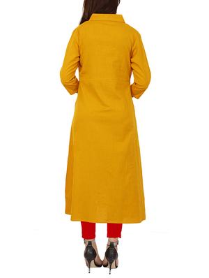 Embroidered a-line kurta - 15736764 - Standard Image - 3