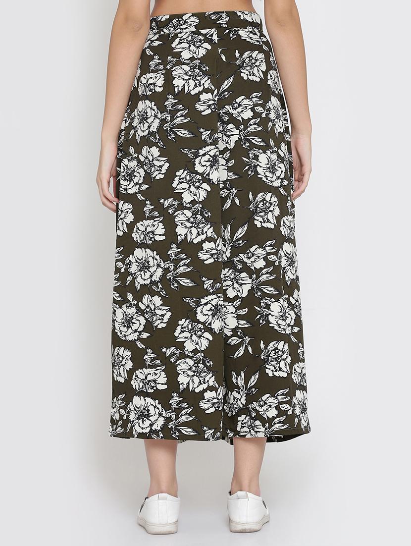 floral pocket detail flared palazzo - 15736790 - Zoom Image - 3