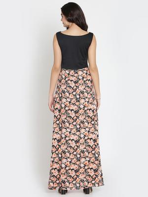 gathered detail floral maxi dress - 15736796 - Standard Image - 3