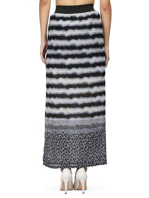elasticated waist side slit skirt - 15736800 - Standard Image - 3