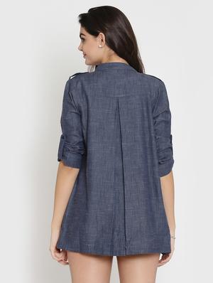 roll up sleeved back pleat shrug - 15736812 - Standard Image - 3