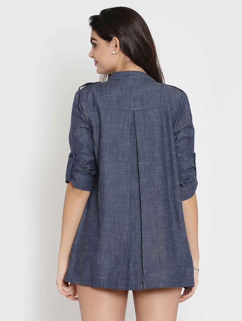 roll up sleeved back pleat shrug - 15736812 - Zoom Image - 3