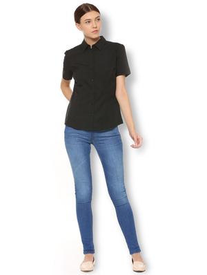 short sleeved solid shirt - 15736817 - Standard Image - 3